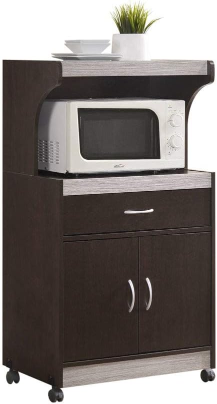 Modern Wood Microwave Cart