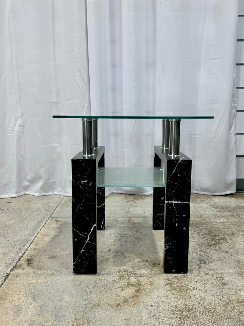 Modern Double Layer Glass Side Table