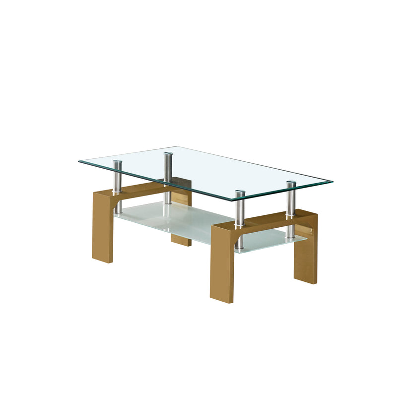 Modern Double Layer Glass Coffee Table