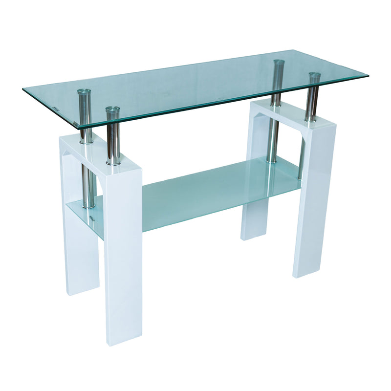 Modern Double Layer Glass Console