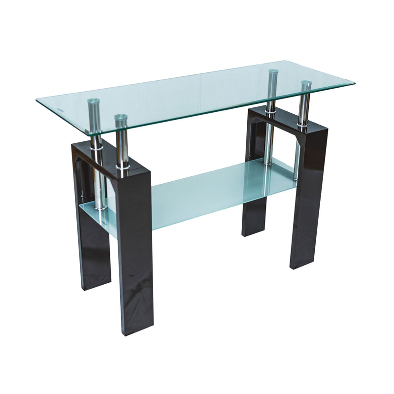 Modern Double Layer Glass Console