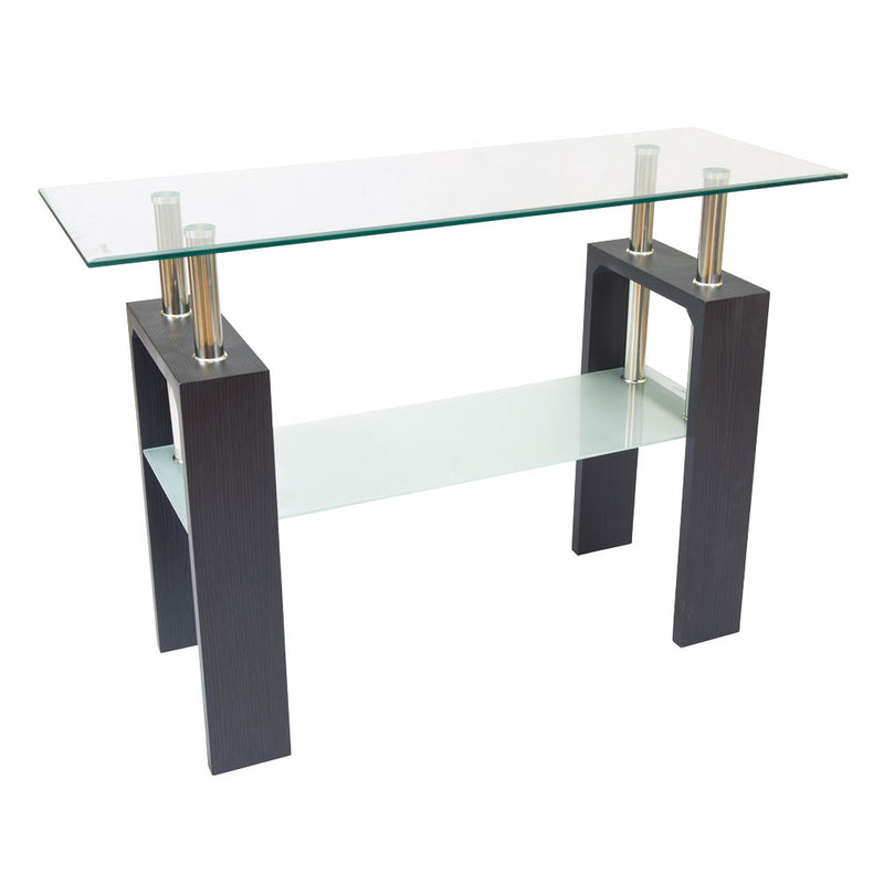 Modern Double Layer Glass Console