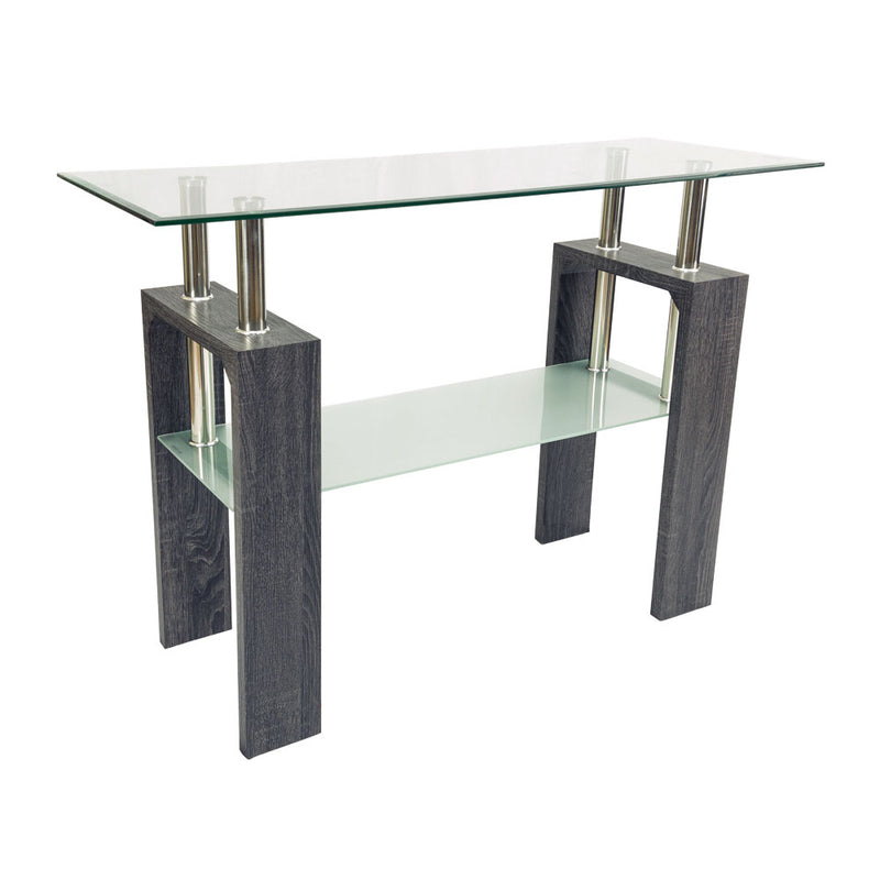 Modern Double Layer Glass Console