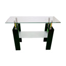 Modern Double Layer Glass Console