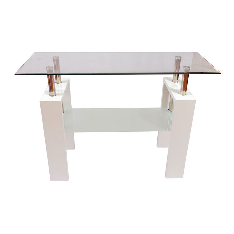 Modern Double Layer Glass Console