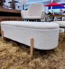 OVAL STORAGE OTTOMAN