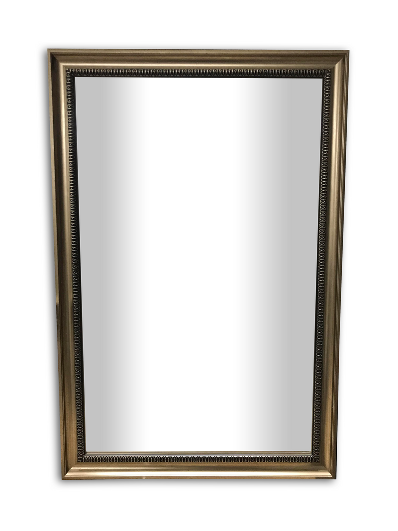 Gold Long Beveled Mirror