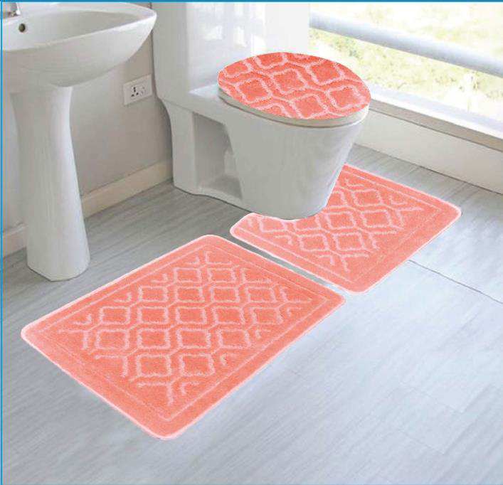 Alexis 3 Pieces Bath Rug Set