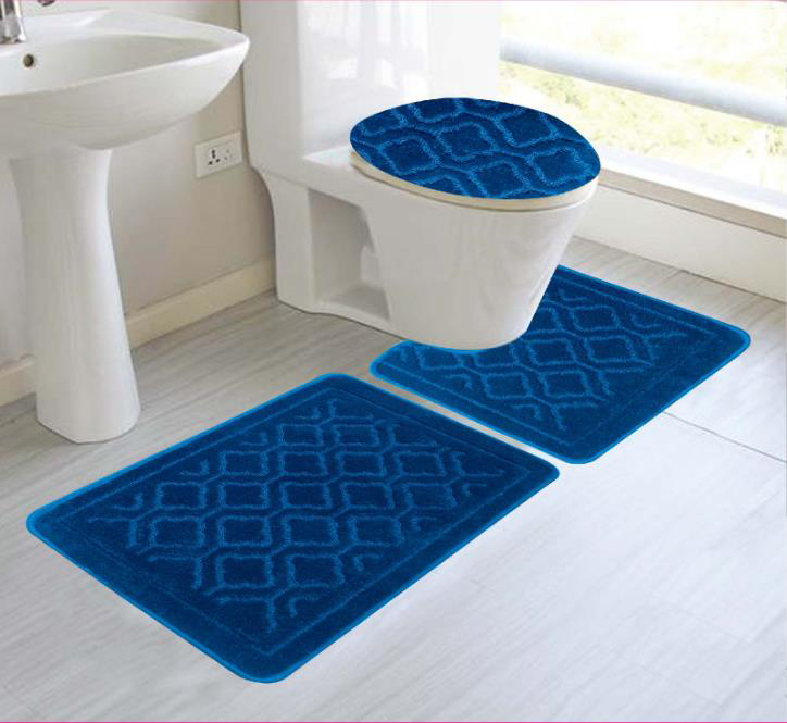 Alexis 3 Pieces Bath Rug Set