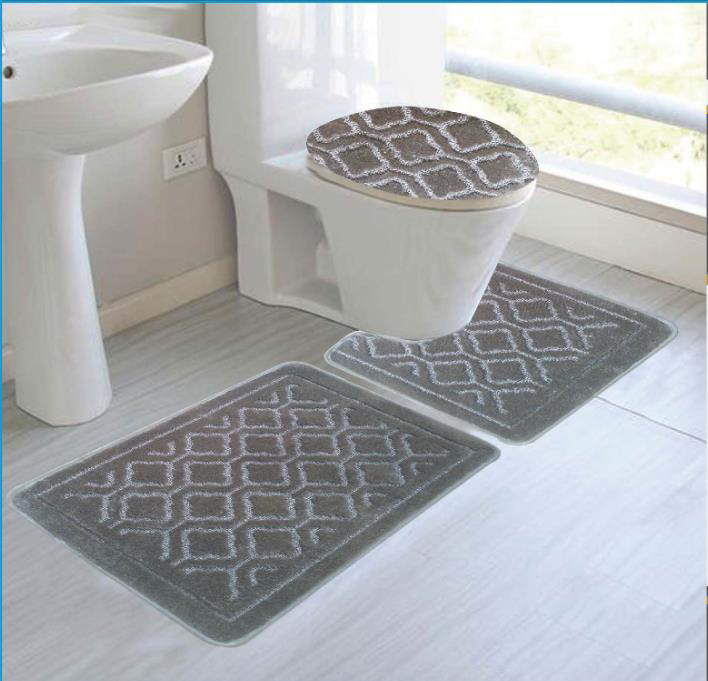 Alexis 3 Pieces Bath Rug Set