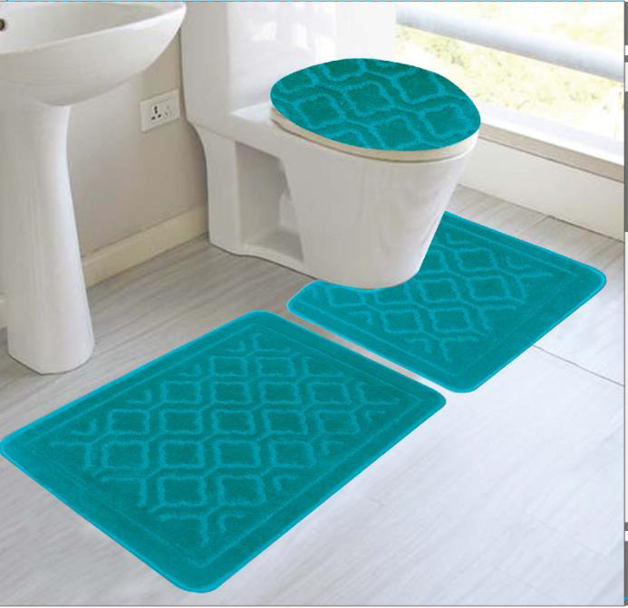 Alexis 3 Pieces Bath Rug Set