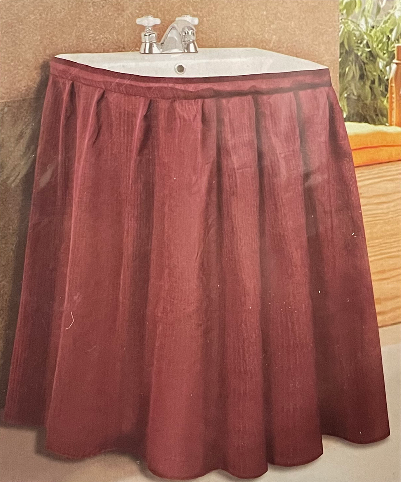 Linen Sink Skirt