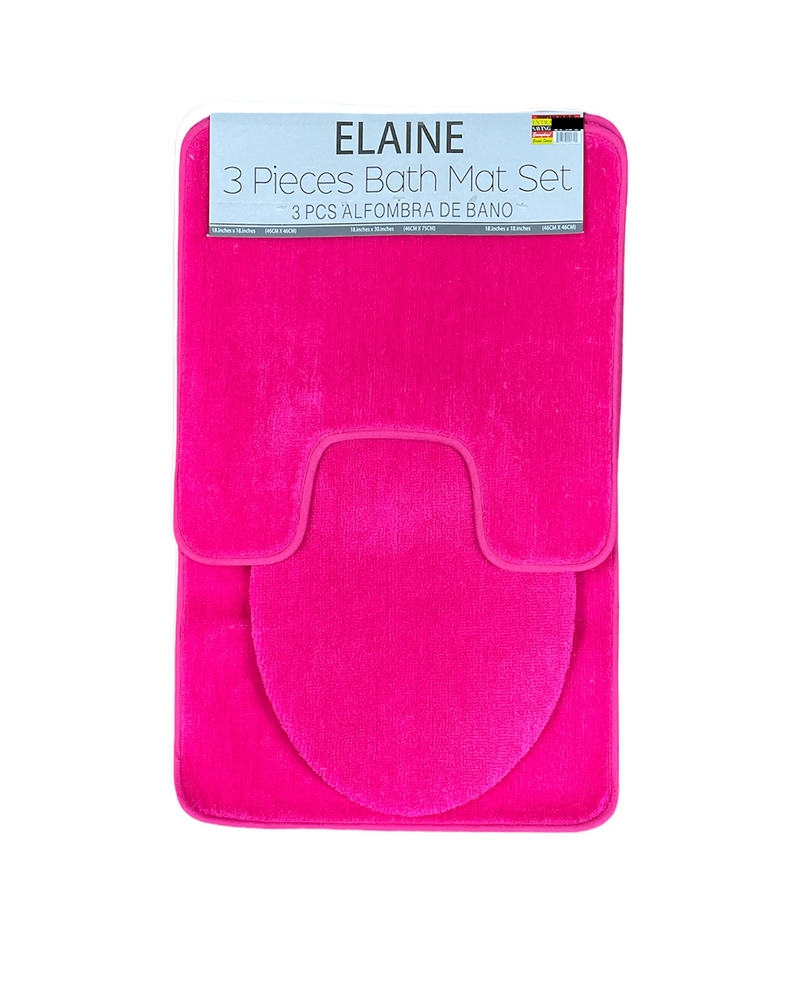 Elaine 3pc Bath Mat Set