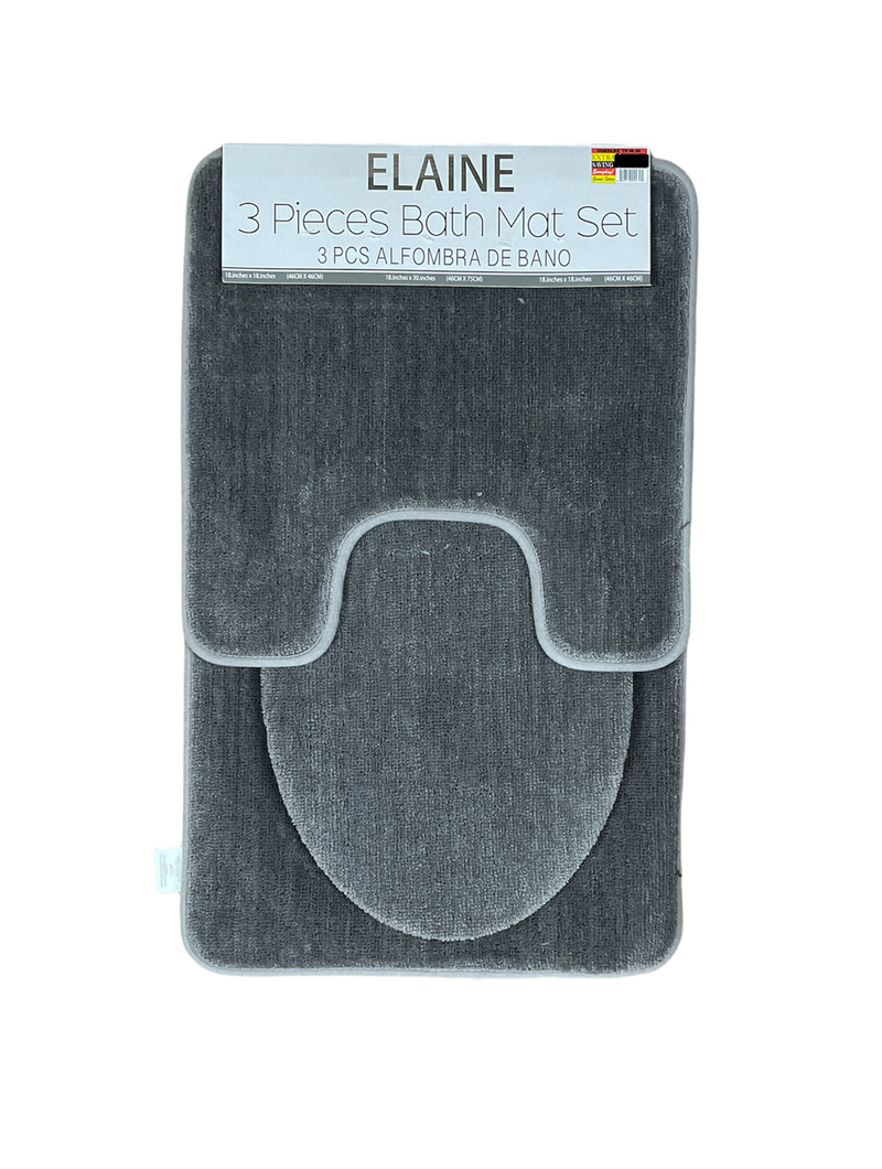 Elaine 3pc Bath Mat Set