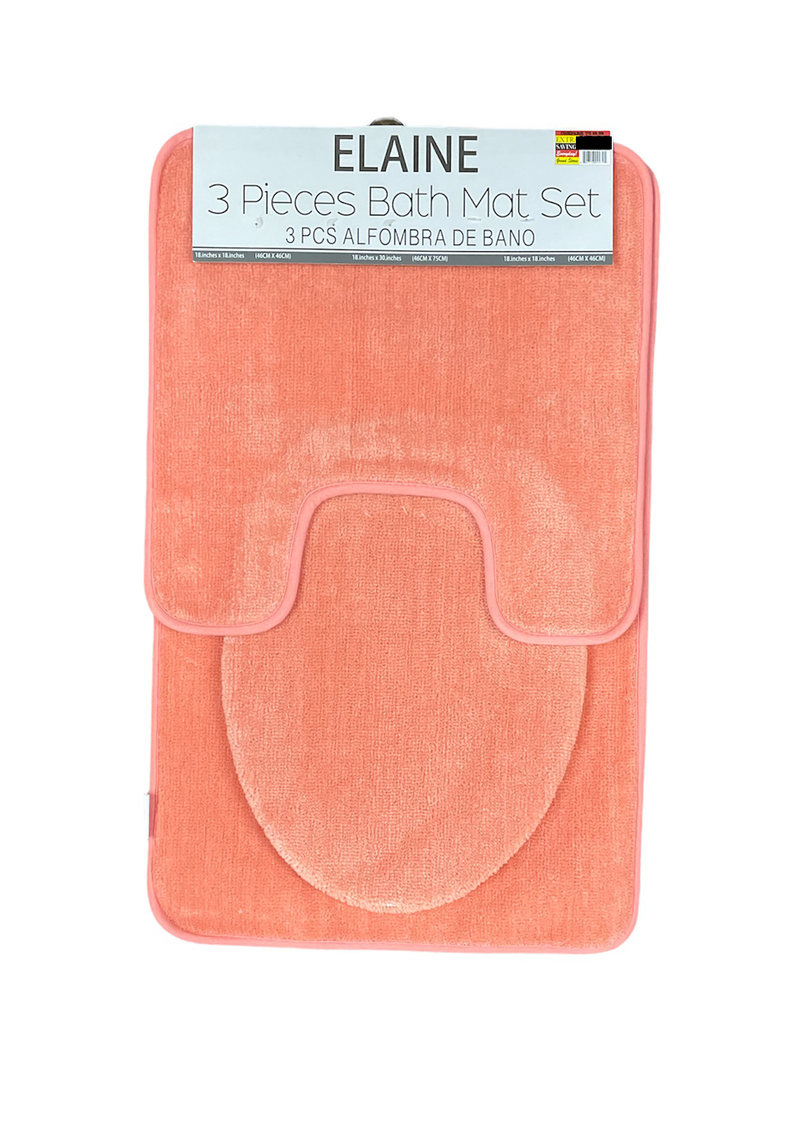 Elaine 3pc Bath Mat Set