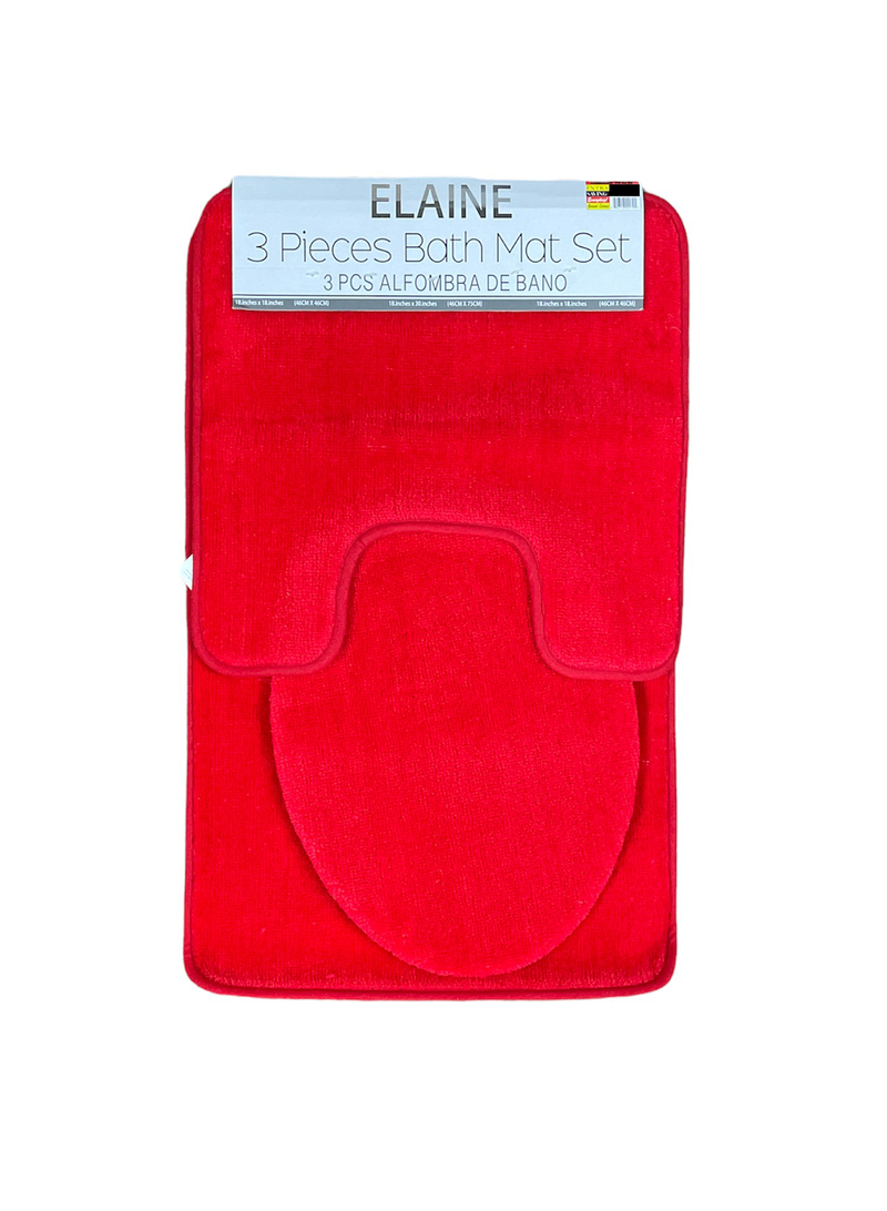 Elaine 3pc Bath Mat Set