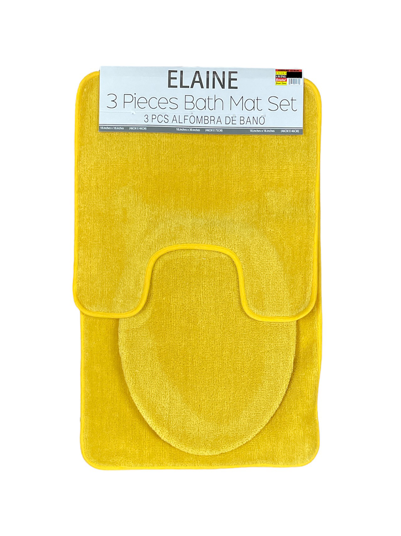 Elaine 3pc Bath Mat Set