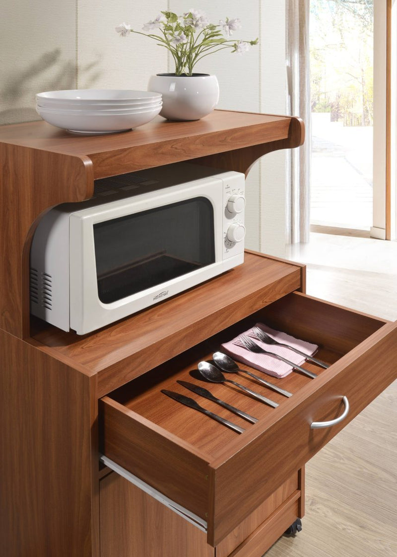 Modern Wood Microwave Cart