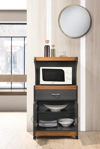 Modern Wood Microwave Cart