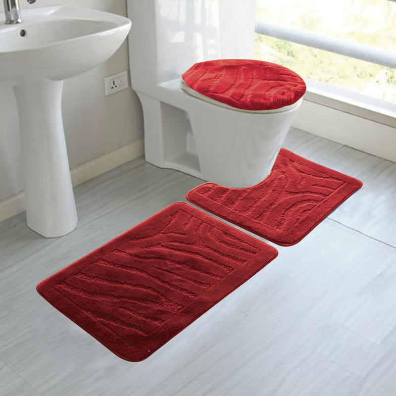 Naomi 3pcs Bath Rug Set