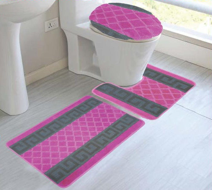 Olivia 3 Pieces Bath Rug Set