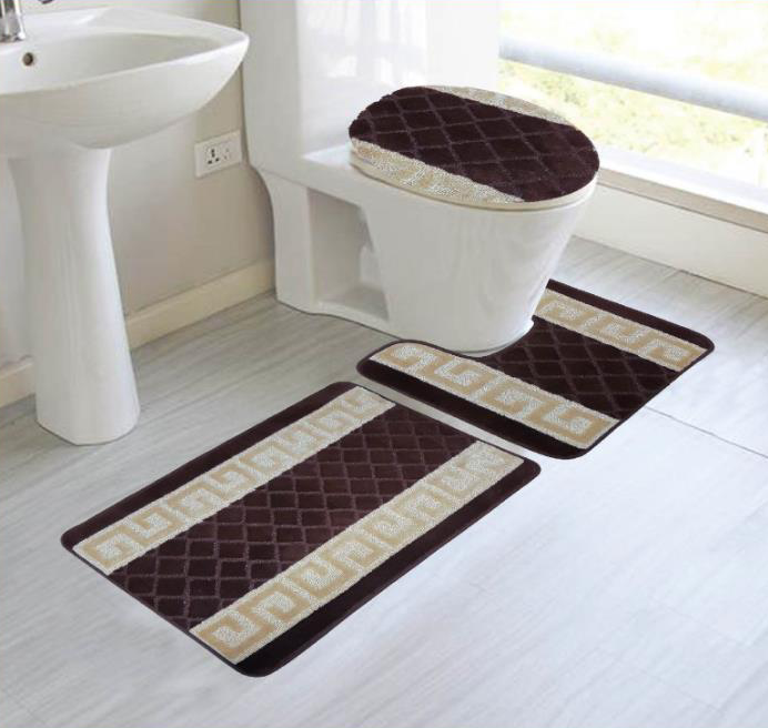 Olivia 3 Pieces Bath Rug Set