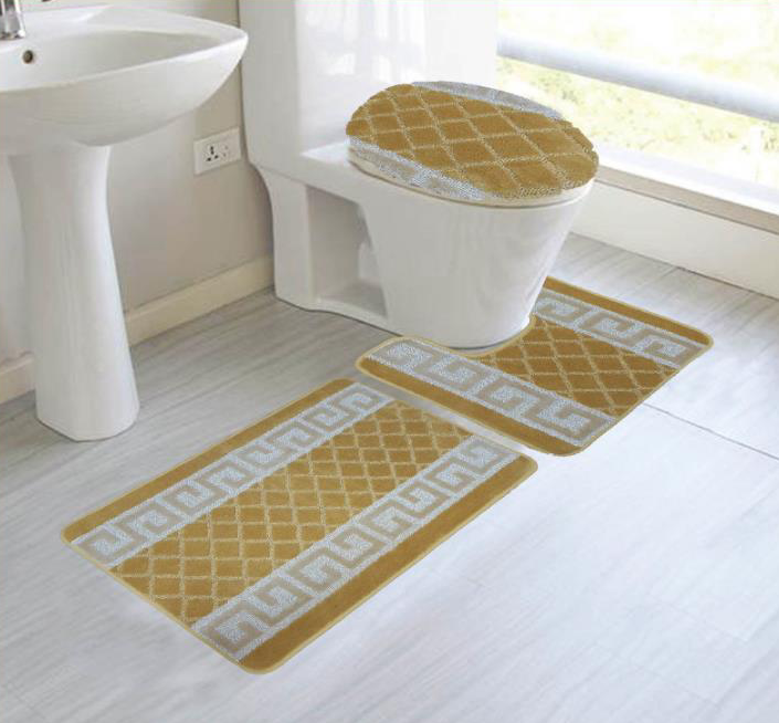 Olivia 3 Pieces Bath Rug Set