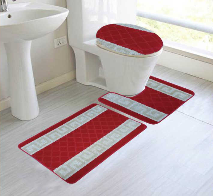 Olivia 3 Pieces Bath Rug Set