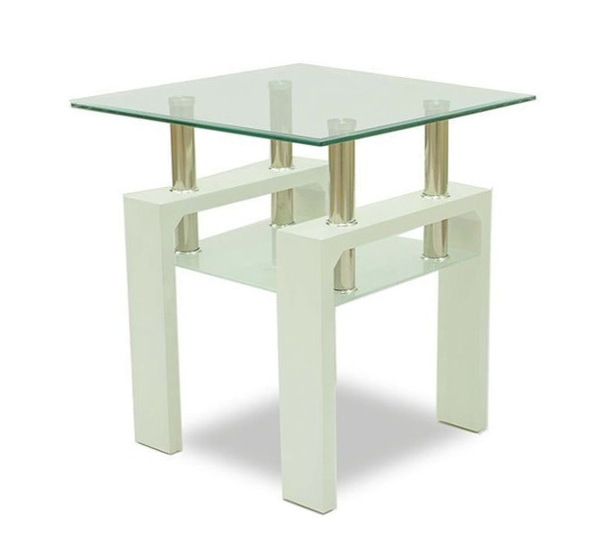 Modern Double Layer Glass Side Table