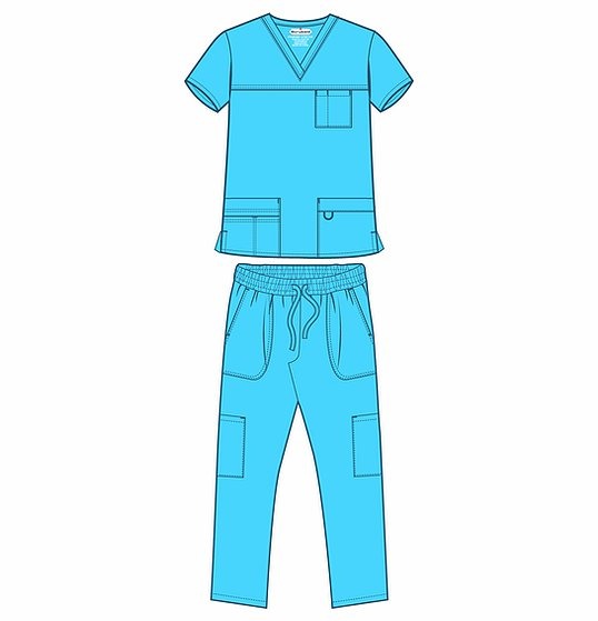 4-Way Stretch Scrub Top - Scrubaid 1312