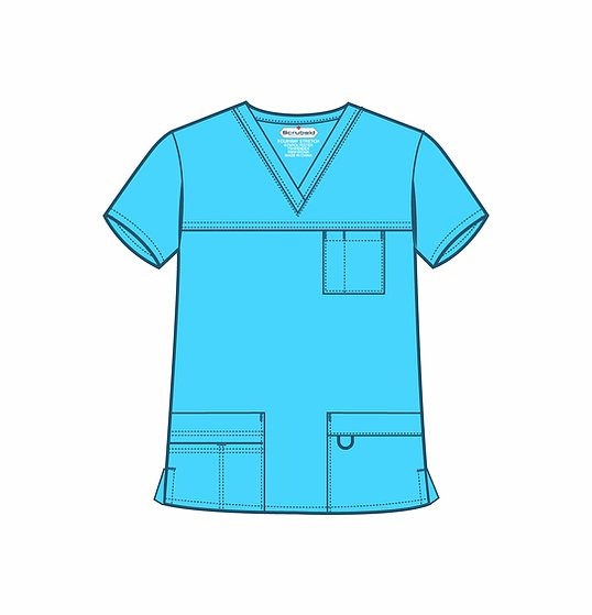 4-Way Stretch Scrub Top - Scrubaid 1312