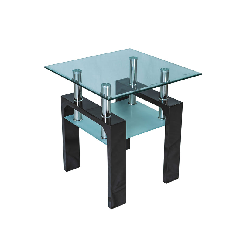 Modern Double Layer Glass Side Table