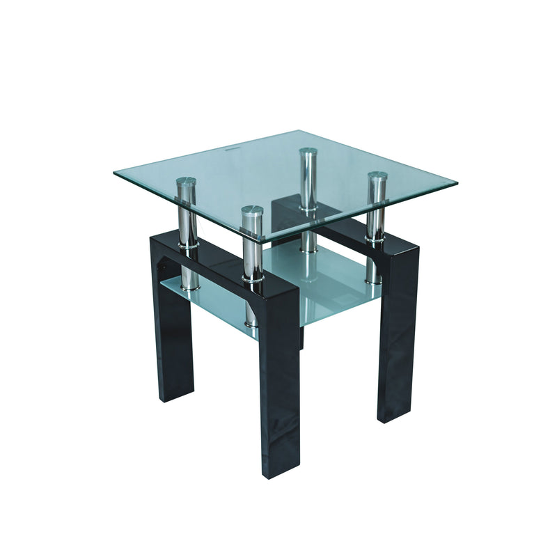 Modern Double Layer Glass Side Table