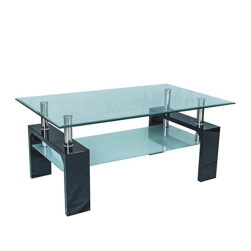 Modern Double Layer Glass Coffee Table