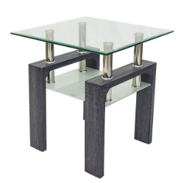 Modern Double Layer Glass Side Table