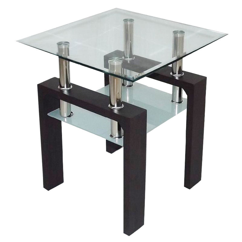 Modern Double Layer Glass Side Table