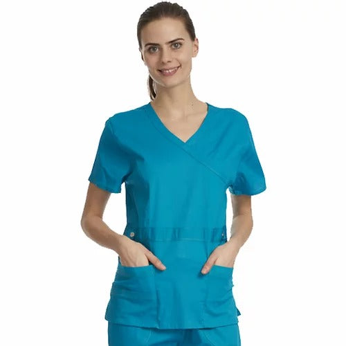 Stretch Scrub Top - White Label 1064