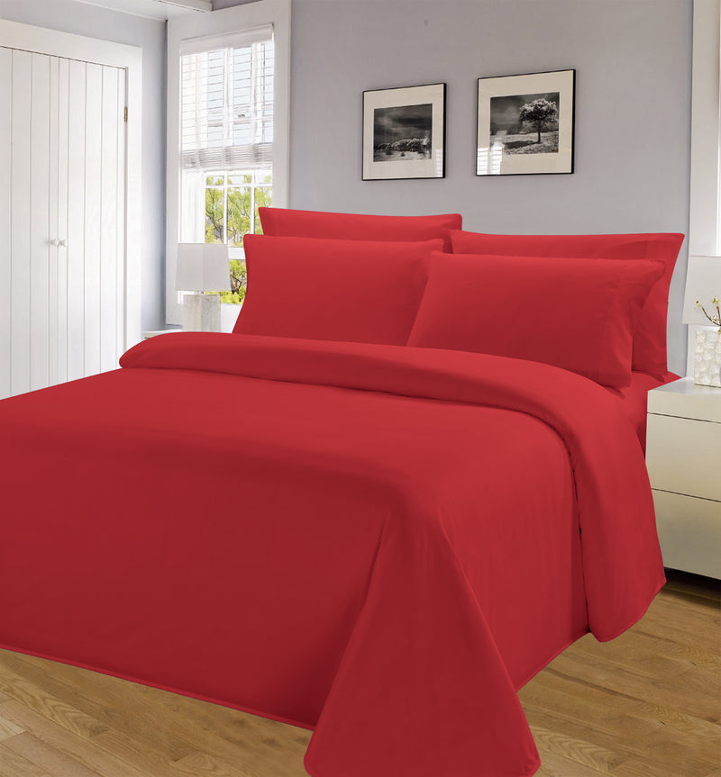 Winston Collection 6 Piece Solid 800 Sheet Set - QUEEN