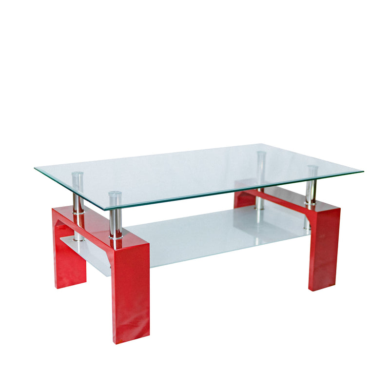 Modern Double Layer Glass Coffee Table