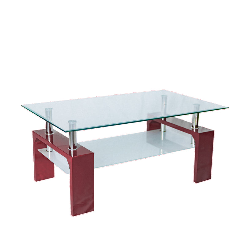 Modern Double Layer Glass Coffee Table