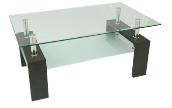 Modern Double Layer Glass Coffee Table