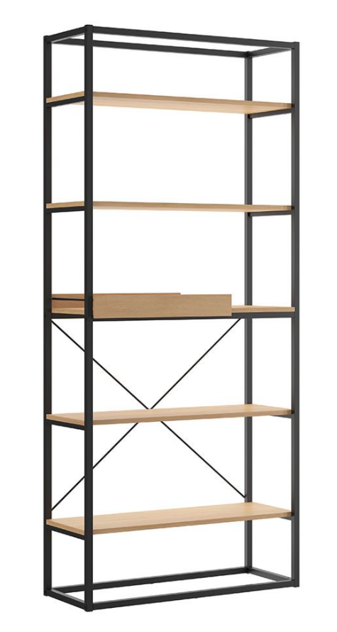 Contempo 5-Shelf Bookcase